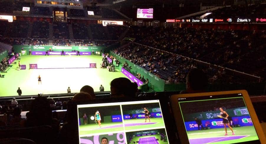 Video Orchestration Demonstration at the Singapore Indoor Stadium during the WTA Rising Stars Finals