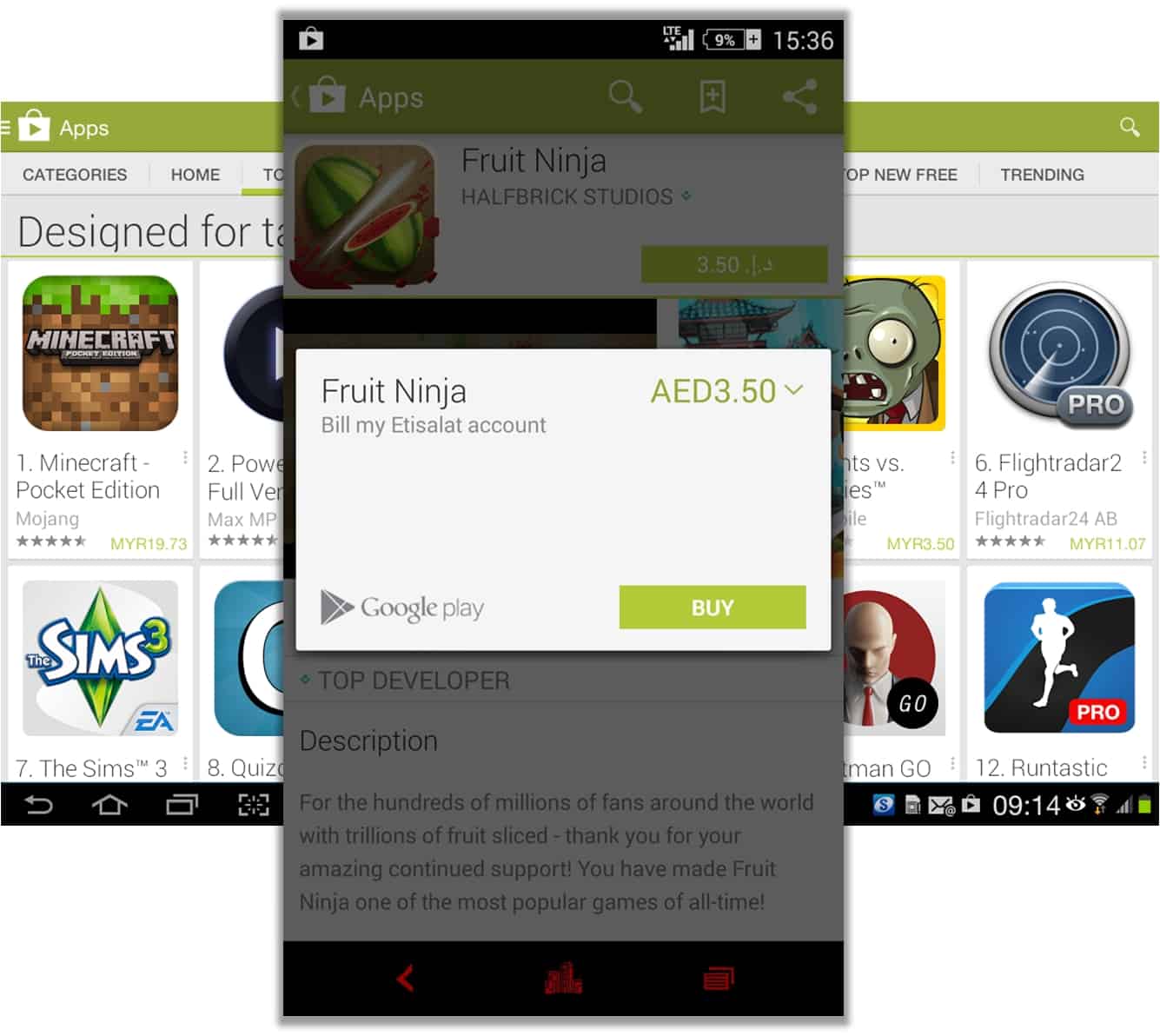 Etisalat Subscribers Can Now Purchase on Google Play Via Their Mobile Account